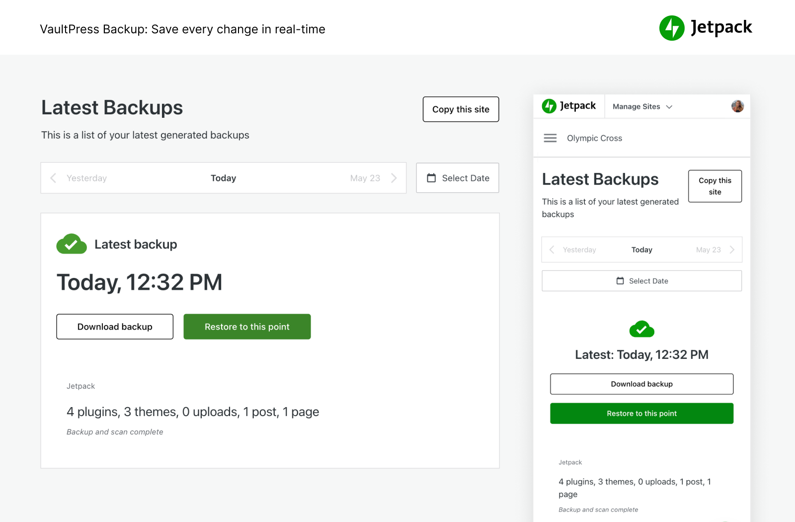Automatic Backups configuration using Plugin