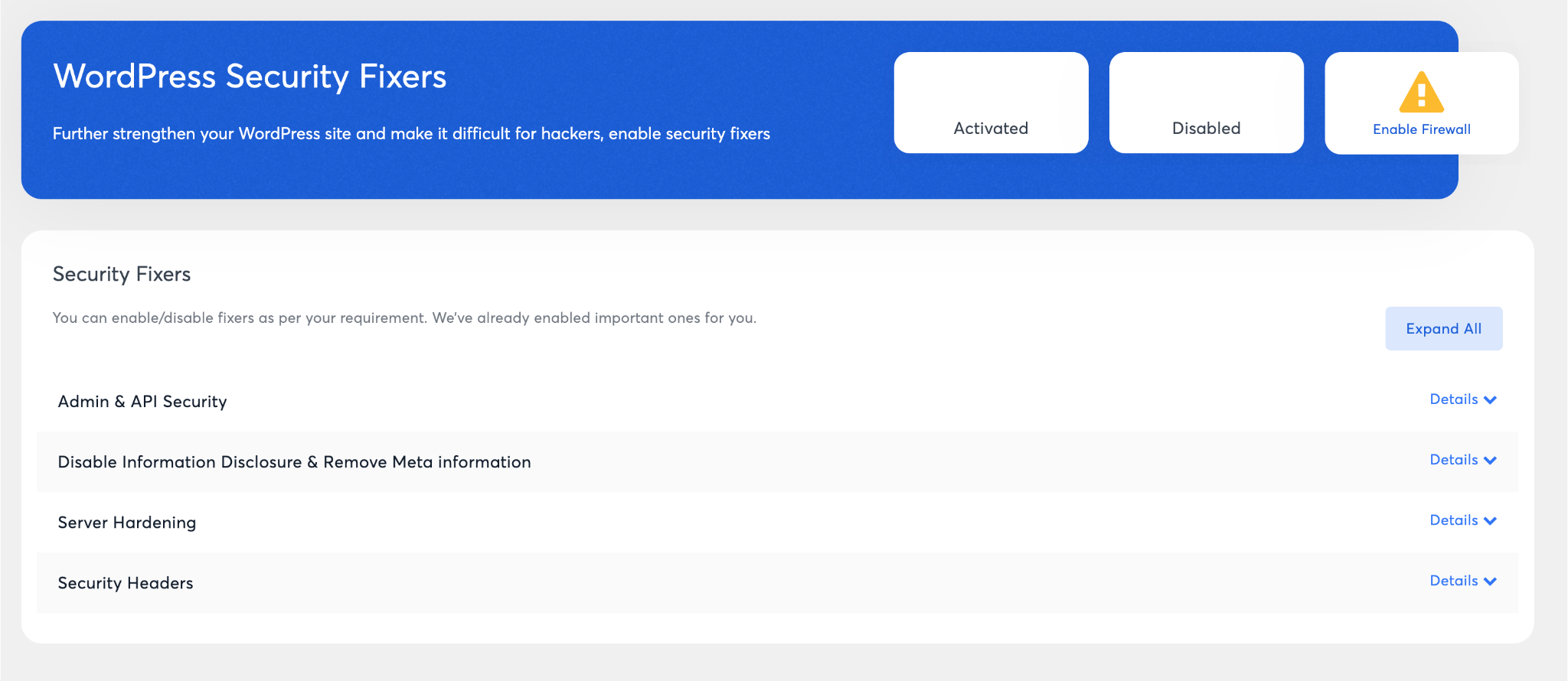 WP Hardening Security Plugin