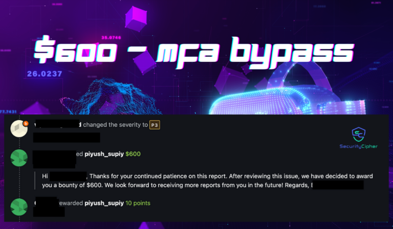 $600 Simple MFA Bypass – Graphql