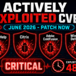 Actively Exploited CVEs in June 2026: A Practical Patch-Now Briefing (SimpleHelp, Citrix, ColdFusion, Defender)